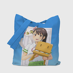 Сумка-шопер Судзуме с котом и стульчиком, цвет: 3D-принт