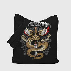 Сумка-шопер Lynyrd Skynyrd - южный рок, цвет: 3D-принт