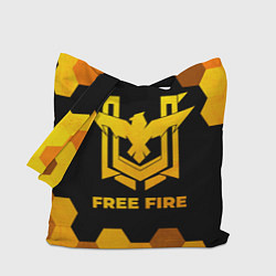 Сумка-шопер Free Fire - gold gradient, цвет: 3D-принт