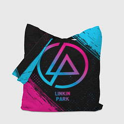Сумка-шопер Linkin Park - neon gradient, цвет: 3D-принт