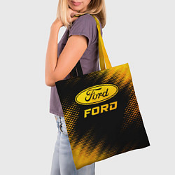 Сумка-шопер Ford - gold gradient, цвет: 3D-принт — фото 2