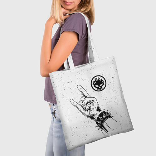 Сумка-шоппер The Offspring и рок символ / 3D-принт – фото 3