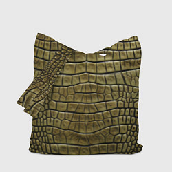 Сумка-шопер Текстура кожи крокодила, цвет: 3D-принт