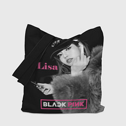 Сумка-шопер Blackpink Lisa fuck, цвет: 3D-принт