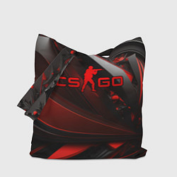 Сумка-шопер CS GO red and black, цвет: 3D-принт