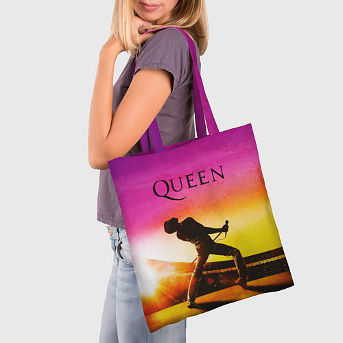 Сумка-шоппер Queen Фредди Меркьюри / 3D-принт – фото 3