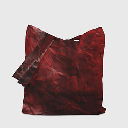 Сумка-шопер Текстура красная кожа, цвет: 3D-принт