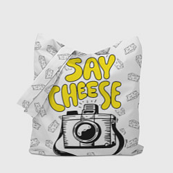 Сумка-шопер Say cheese, цвет: 3D-принт