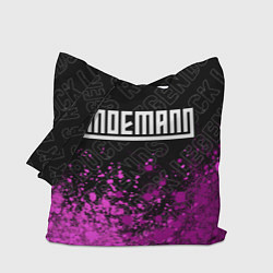 Сумка-шопер Lindemann rock legends: символ сверху, цвет: 3D-принт