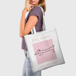 Сумка-шопер Собака - Пабло Пикассо, цвет: 3D-принт — фото 2