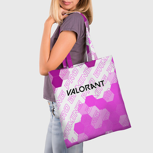Сумка-шоппер Valorant pro gaming: символ сверху / 3D-принт – фото 3