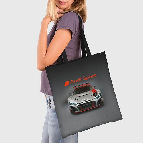 Сумка-шоппер Audi sport - racing car - extreme / 3D-принт – фото 3