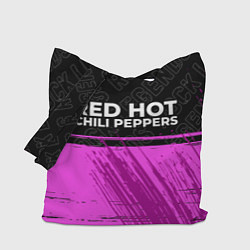 Сумка-шопер Red Hot Chili Peppers rock legends: символ сверху, цвет: 3D-принт