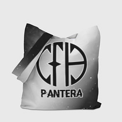 Сумка-шопер Pantera glitch на светлом фоне, цвет: 3D-принт