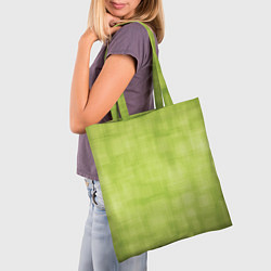 Сумка-шопер Green and square, цвет: 3D-принт — фото 2