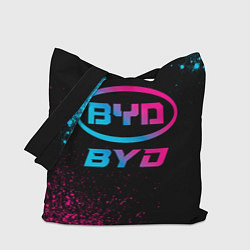 Сумка-шопер BYD - neon gradient, цвет: 3D-принт