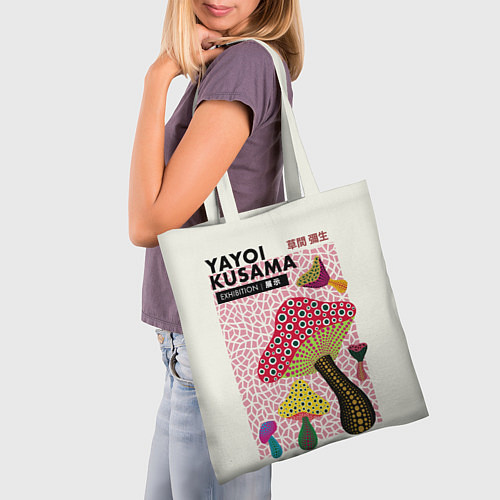 Сумка-шоппер Новые Грибы - Яёй Кусама / 3D-принт – фото 3