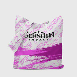 Сумка-шопер Genshin Impact pro gaming: символ сверху, цвет: 3D-принт