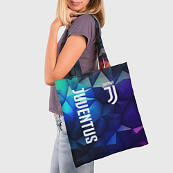 Сумка-шопер Juventus logo blue, цвет: 3D-принт — фото 2