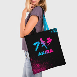 Сумка-шопер Akira - neon gradient, цвет: 3D-принт — фото 2