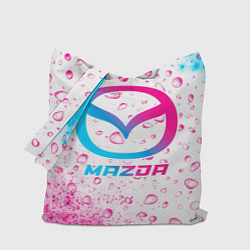 Сумка-шопер Mazda neon gradient style, цвет: 3D-принт