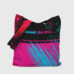Сумка-шопер Akame ga Kill - neon gradient: символ сверху, цвет: 3D-принт