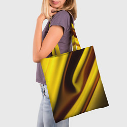 Сумка-шопер Желтая футболка, цвет: 3D-принт — фото 2