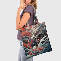 Сумка-шопер Морской дракон Irezumi, цвет: 3D-принт — фото 2