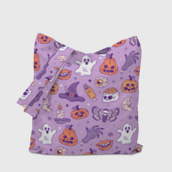 Сумка-шопер Halloween pattern арт, цвет: 3D-принт