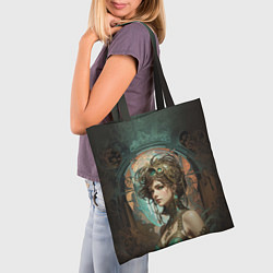 Сумка-шопер Изумрудная жрица, цвет: 3D-принт — фото 2