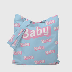 Сумка-шопер Baby - Barbie style: blue pattern, цвет: 3D-принт