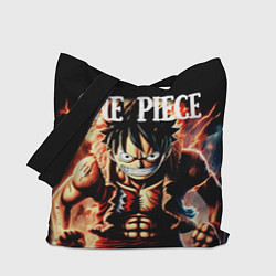 Сумка-шопер Злой Луффи из One Piece, цвет: 3D-принт