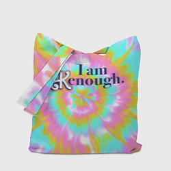 Сумка-шопер I am Kenough - retro tie-dye, цвет: 3D-принт