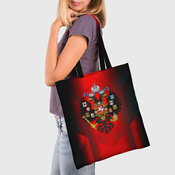 Сумка-шопер Символика имперской россии, цвет: 3D-принт — фото 2