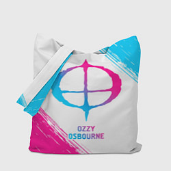 Сумка-шопер Ozzy Osbourne neon gradient style, цвет: 3D-принт