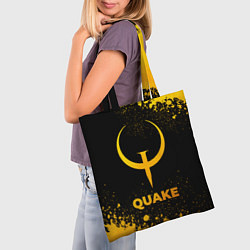 Сумка-шопер Quake - gold gradient, цвет: 3D-принт — фото 2