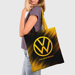 Сумка-шопер Volkswagen - gold gradient, цвет: 3D-принт — фото 2