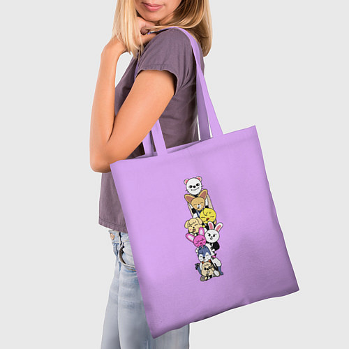 Сумка-шоппер Skzoo друг за другом / 3D-принт – фото 3