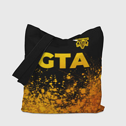 Сумка-шопер GTA - gold gradient посередине, цвет: 3D-принт