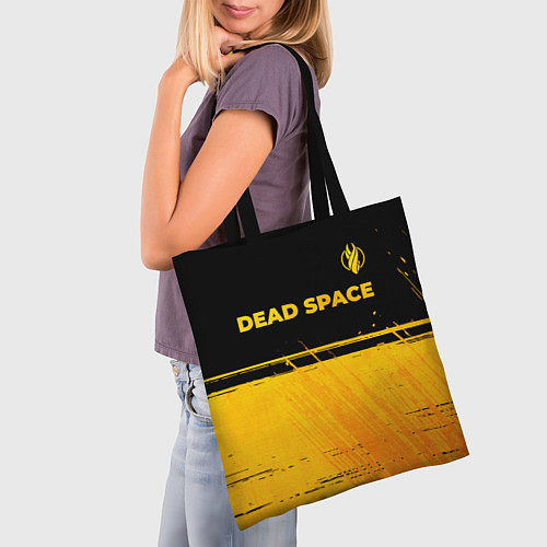 Сумка-шоппер Dead Space - gold gradient посередине / 3D-принт – фото 3