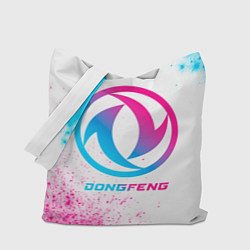 Сумка-шопер Dongfeng neon gradient style, цвет: 3D-принт