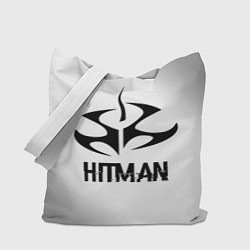 Сумка-шопер Hitman glitch на светлом фоне, цвет: 3D-принт