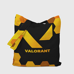 Сумка-шопер Valorant - gold gradient, цвет: 3D-принт