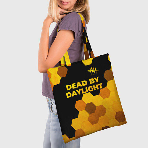 Сумка-шоппер Dead by Daylight - gold gradient посередине / 3D-принт – фото 3