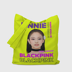 Сумка-шопер Jennie - певица Blackpink, цвет: 3D-принт