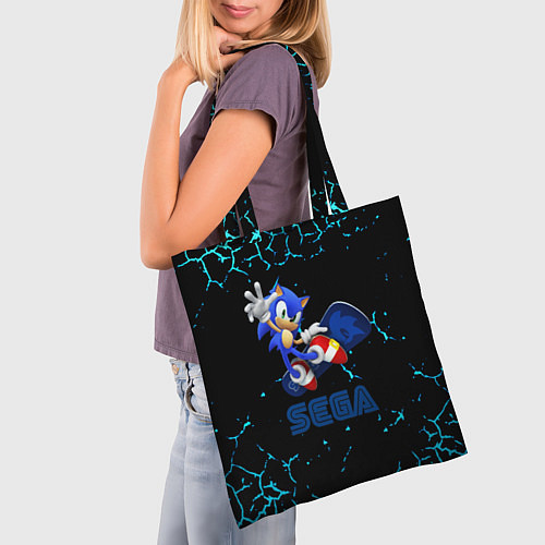 Сумка-шоппер Sonic sega game / 3D-принт – фото 3