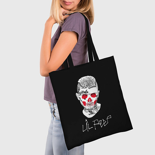 Сумка-шоппер Lil Peep idol 2023 / 3D-принт – фото 3
