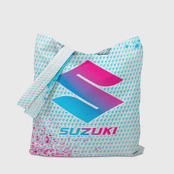 Сумка-шопер Suzuki neon gradient style, цвет: 3D-принт