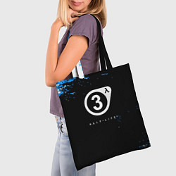 Сумка-шопер Half Life краски, цвет: 3D-принт — фото 2