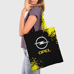 Сумка-шопер Opel желтые краски, цвет: 3D-принт — фото 2